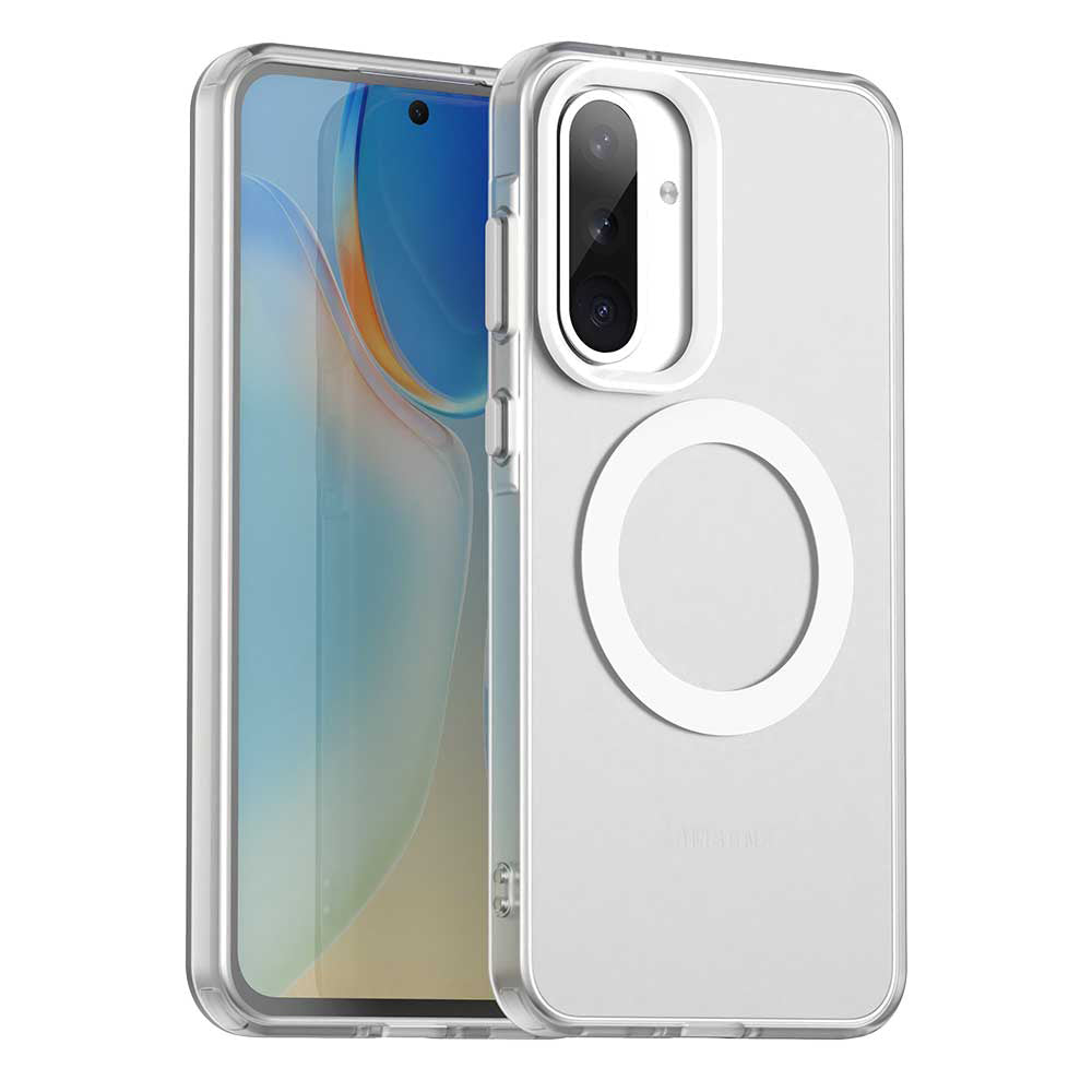 Custodia MagSafe per Samsung Galaxy A36 A366, Techsuit, CandyCase, Bianca