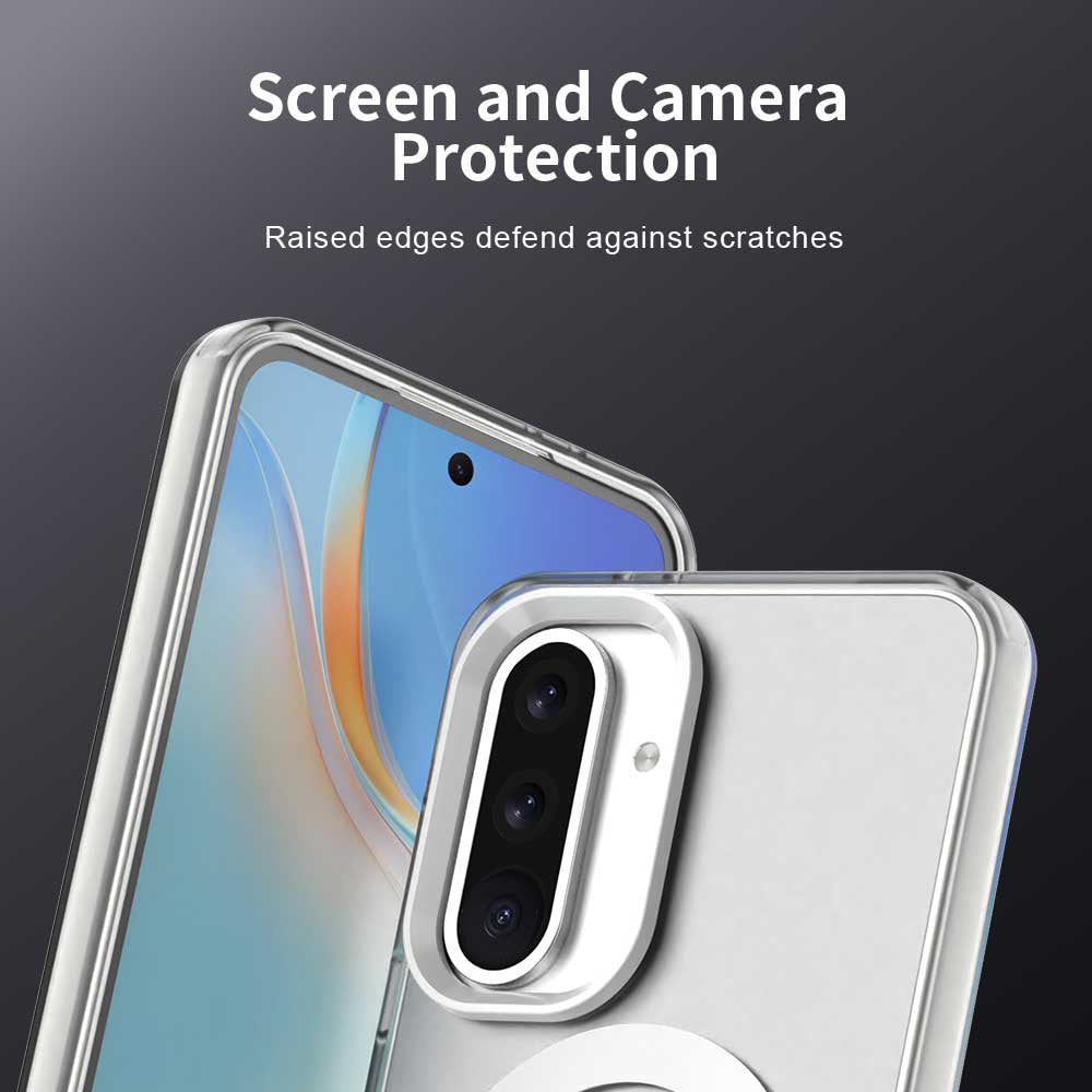 Custodia MagSafe per Samsung Galaxy A36 A366, Techsuit, CandyCase, Bianca