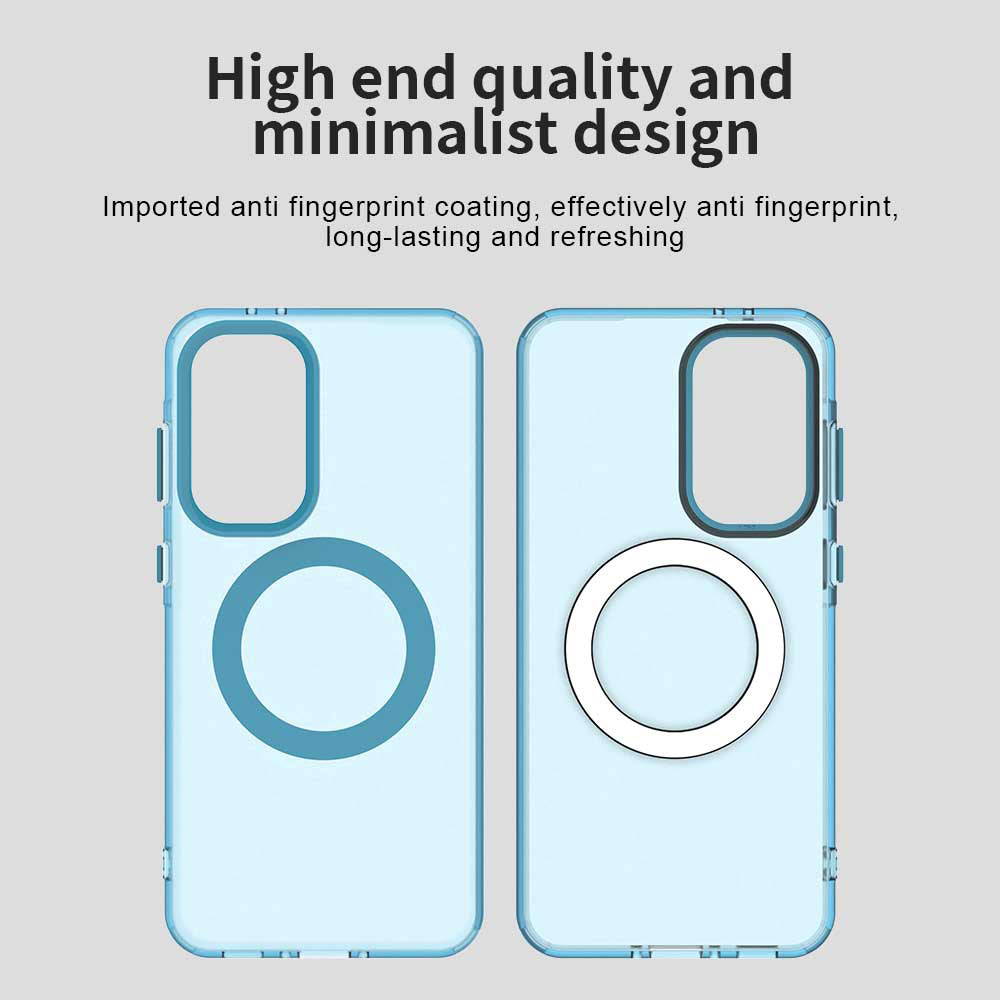 Custodia MagSafe per Samsung Galaxy A36 A366, Techsuit, CandyCase, Blu