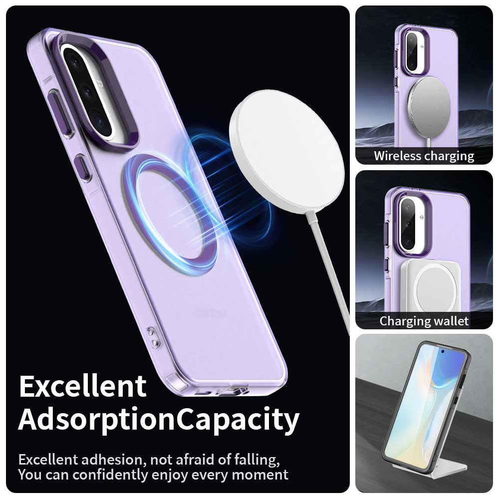 Custodia MagSafe per Samsung Galaxy A36 A366, Techsuit, CandyCase, Viola
