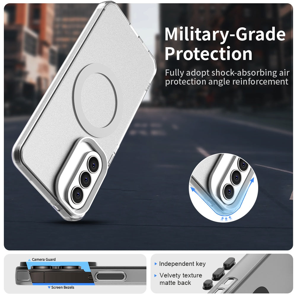 Custodia MagSafe per Samsung Galaxy A37 5G, Techsuit, CandyCase, Bianca