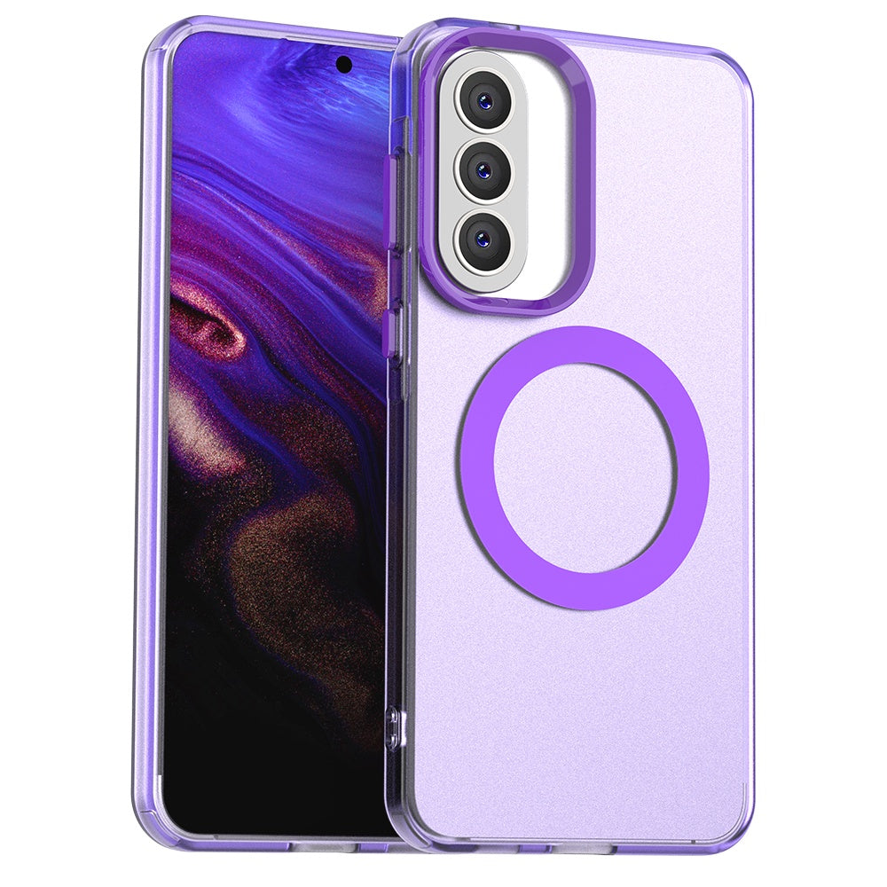 Custodia MagSafe per Samsung Galaxy A37 5G, Techsuit, CandyCase, Viola