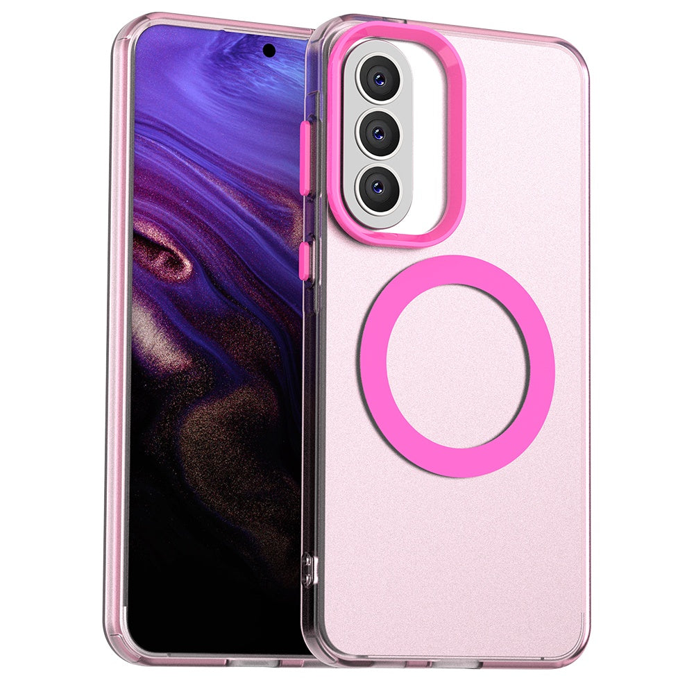 Custodia MagSafe per Samsung Galaxy A37 5G, Techsuit, CandyCase, Rosa