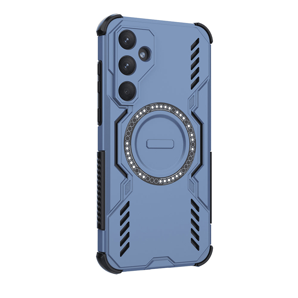 Custodia MagSafe per Samsung Galaxy A55 5G A556, Techsuit, ArmorMag, Blu