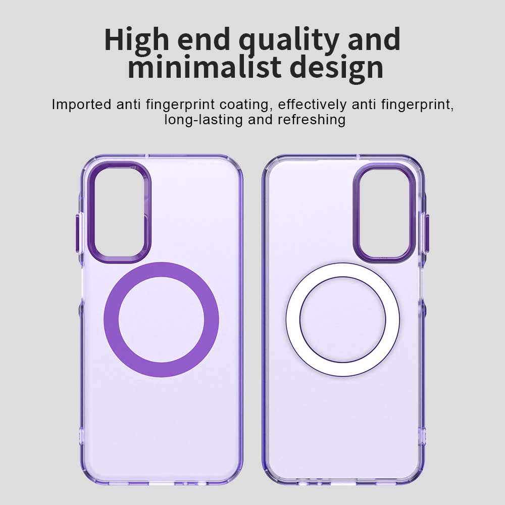 Custodia MagSafe per Samsung Galaxy A55 5G A556, Techsuit, CandyCase, Viola