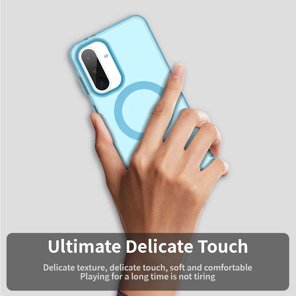 Custodia MagSafe per Samsung Galaxy A56 A566, Techsuit, CandyCase, Blu