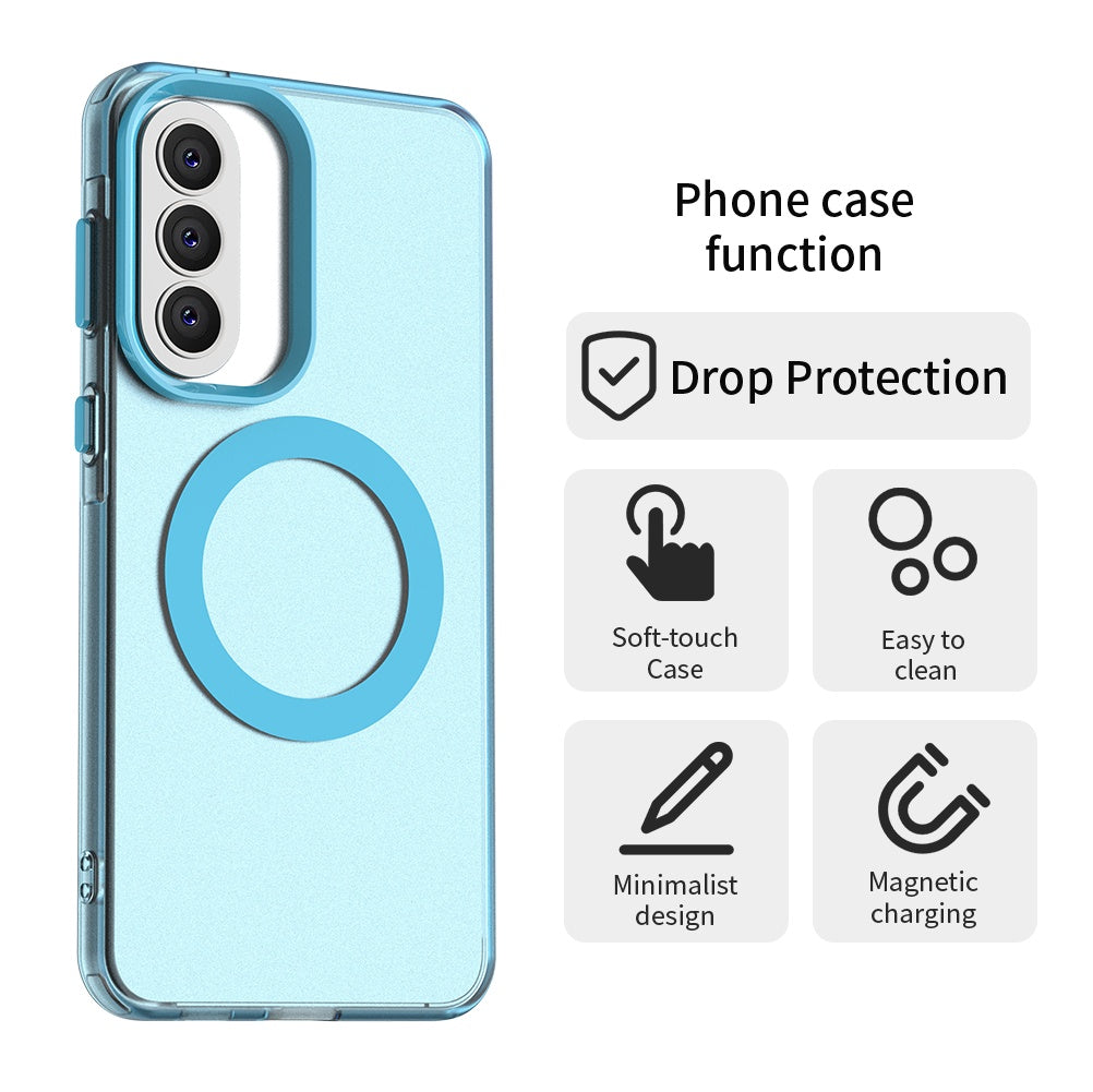 Custodia MagSafe per Samsung Galaxy A57 5G, Techsuit, CandyCase, Blu