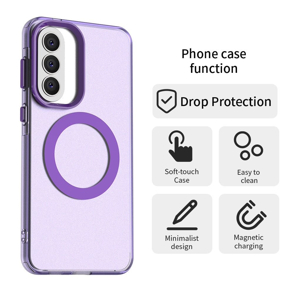 Custodia MagSafe per Samsung Galaxy A57 5G, Techsuit, CandyCase, Viola