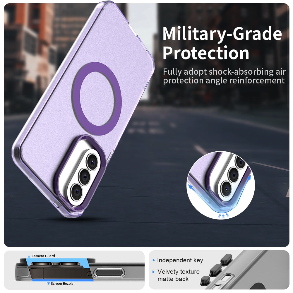 Custodia MagSafe per Samsung Galaxy A57 5G, Techsuit, CandyCase, Viola