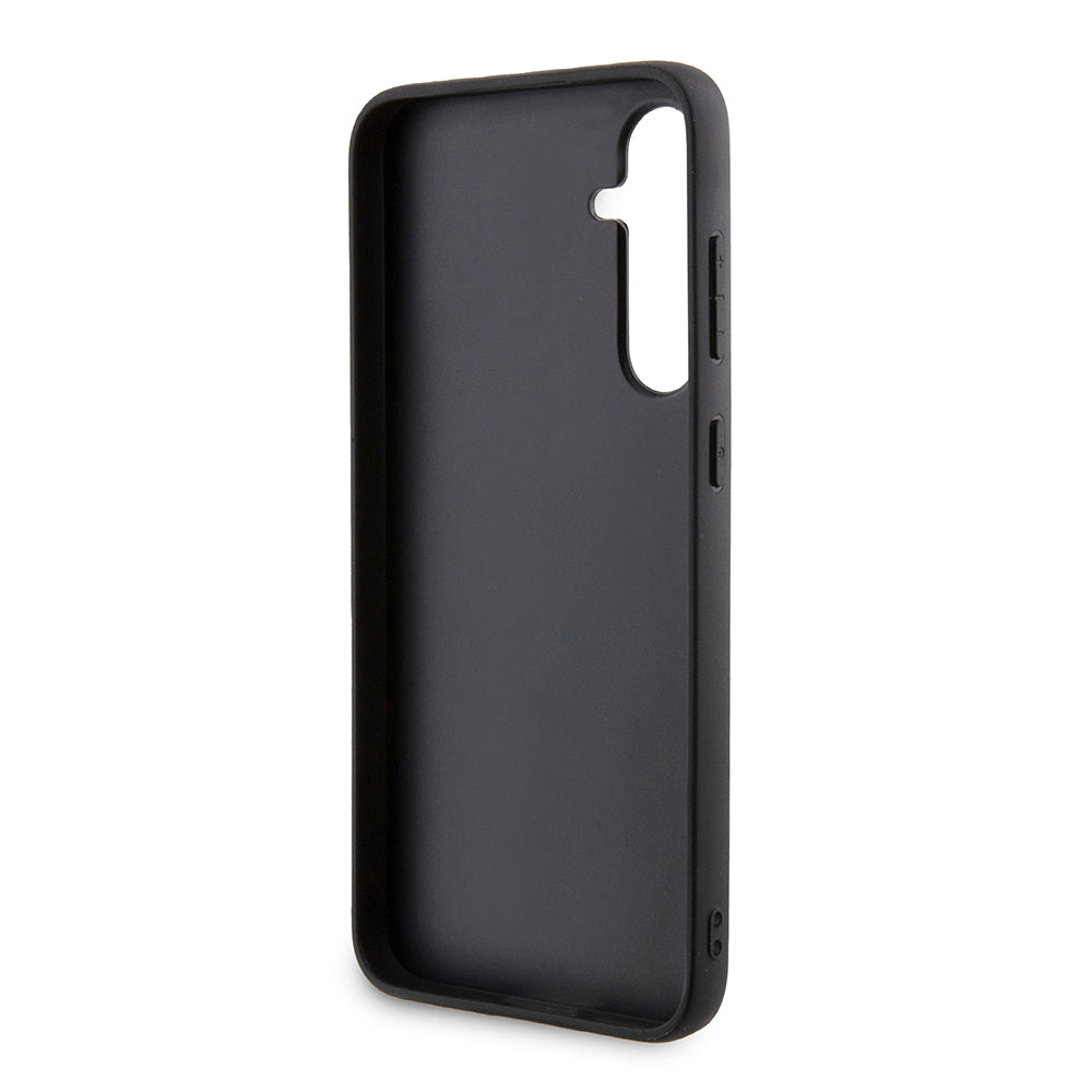 Custodia MagSafe per Samsung Galaxy S23 FE S711, Karl Lagerfeld, Saffiano Gripstand Karl & Choupette, Blu