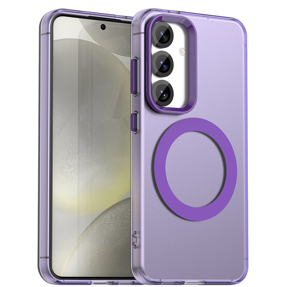Custodia MagSafe per Samsung Galaxy S23 FE S711, Techsuit, CandyCase, Viola