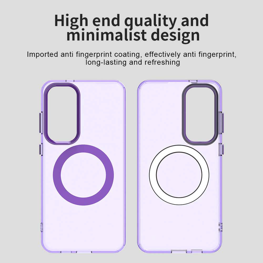 Custodia MagSafe per Samsung Galaxy S23 FE S711, Techsuit, CandyCase, Viola