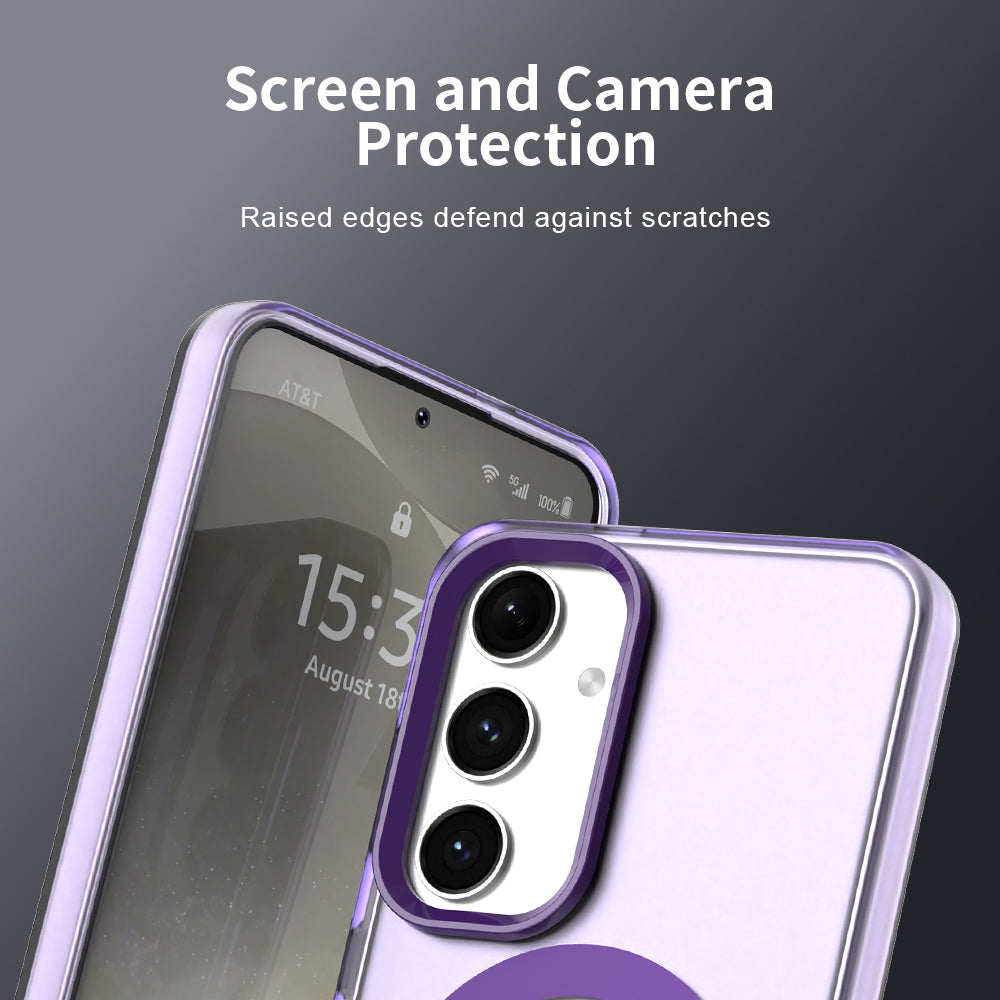 Custodia MagSafe per Samsung Galaxy S23 FE S711, Techsuit, CandyCase, Viola