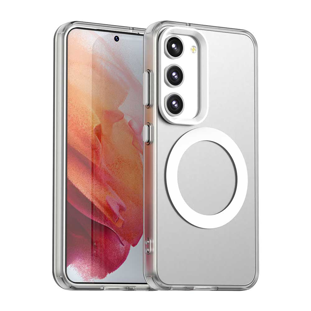 Custodia MagSafe per Samsung Galaxy S23+ S916, Techsuit, CandyCase, Bianca