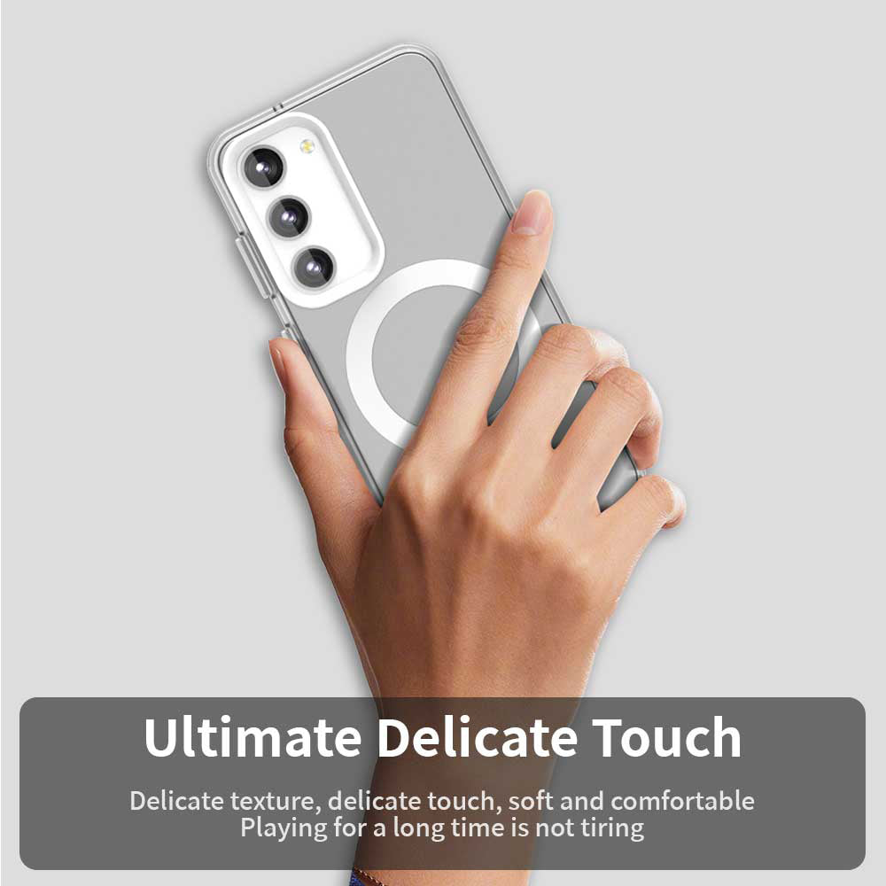 Custodia MagSafe per Samsung Galaxy S23+ S916, Techsuit, CandyCase, Bianca