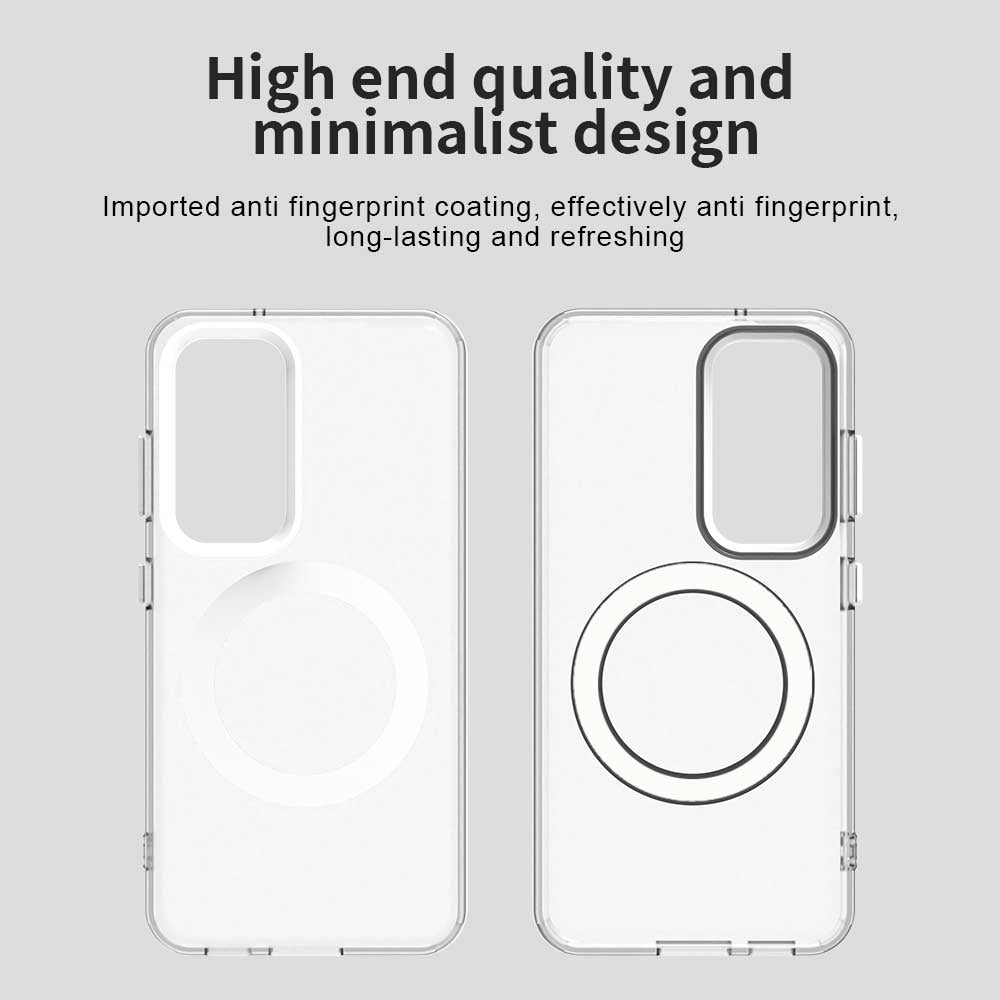Custodia MagSafe per Samsung Galaxy S23 S911, Techsuit, CandyCase, Bianca