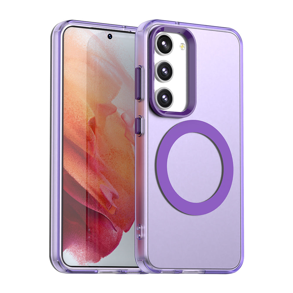 Custodia MagSafe per Samsung Galaxy S23 S911, Techsuit, CandyCase, Viola