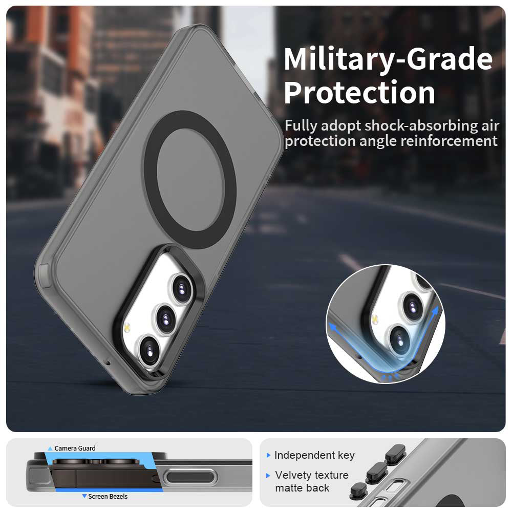 Custodia MagSafe per Samsung Galaxy S23 S911, Techsuit, CandyCase, Nera