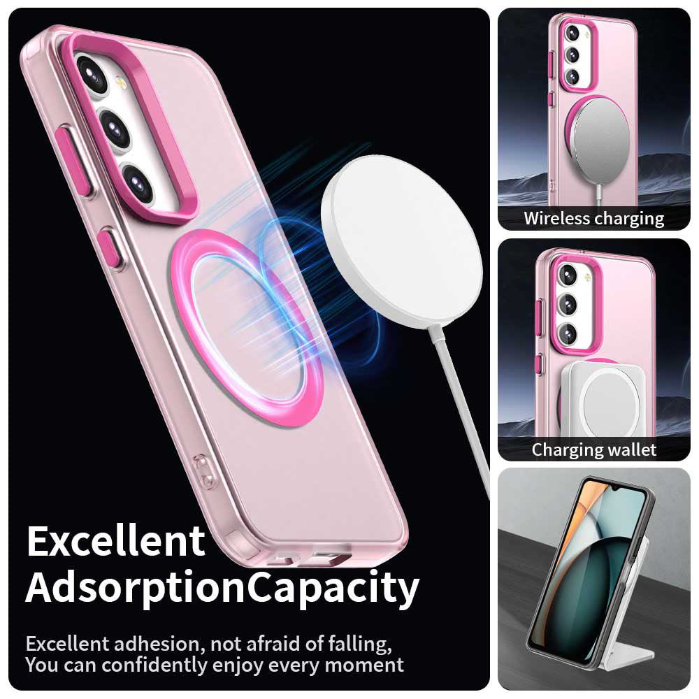 Custodia MagSafe per Samsung Galaxy S23 S911, Techsuit, CandyCase, Rosa