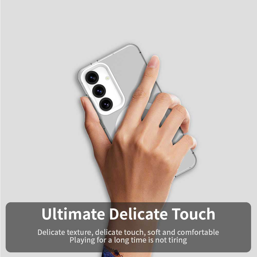 Custodia MagSafe per Samsung Galaxy S24 FE S721, Techsuit, CandyCase, Bianca