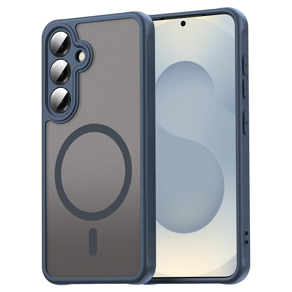 Custodia MagSafe per Samsung Galaxy S24+ S926, Techsuit, HaloFrost II, Blu Navy