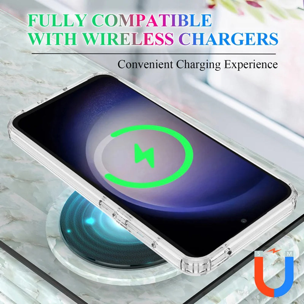 Custodia MagSafe per Samsung Galaxy S24 S921, Techsuit, Pro, Trasparente