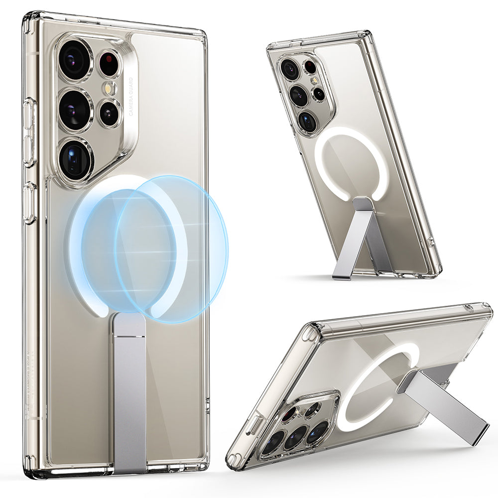 Custodia MagSafe per Samsung Galaxy S24 Ultra S928, ESR, Boost Flickstand, Trasparente