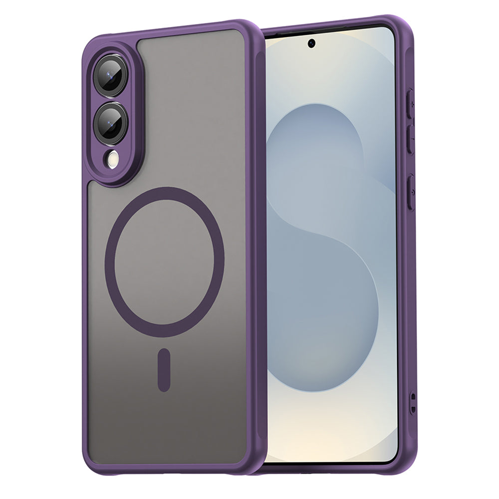 Custodia MagSafe per Samsung Galaxy S25 Edge S937, Techsuit, HaloFrost II, Viola