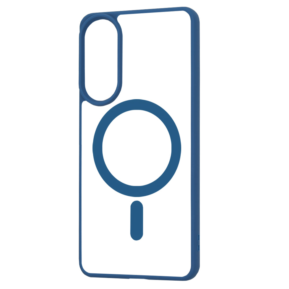 Custodia MagSafe per Samsung Galaxy S25 Edge S937, Techsuit, Pro, Blu