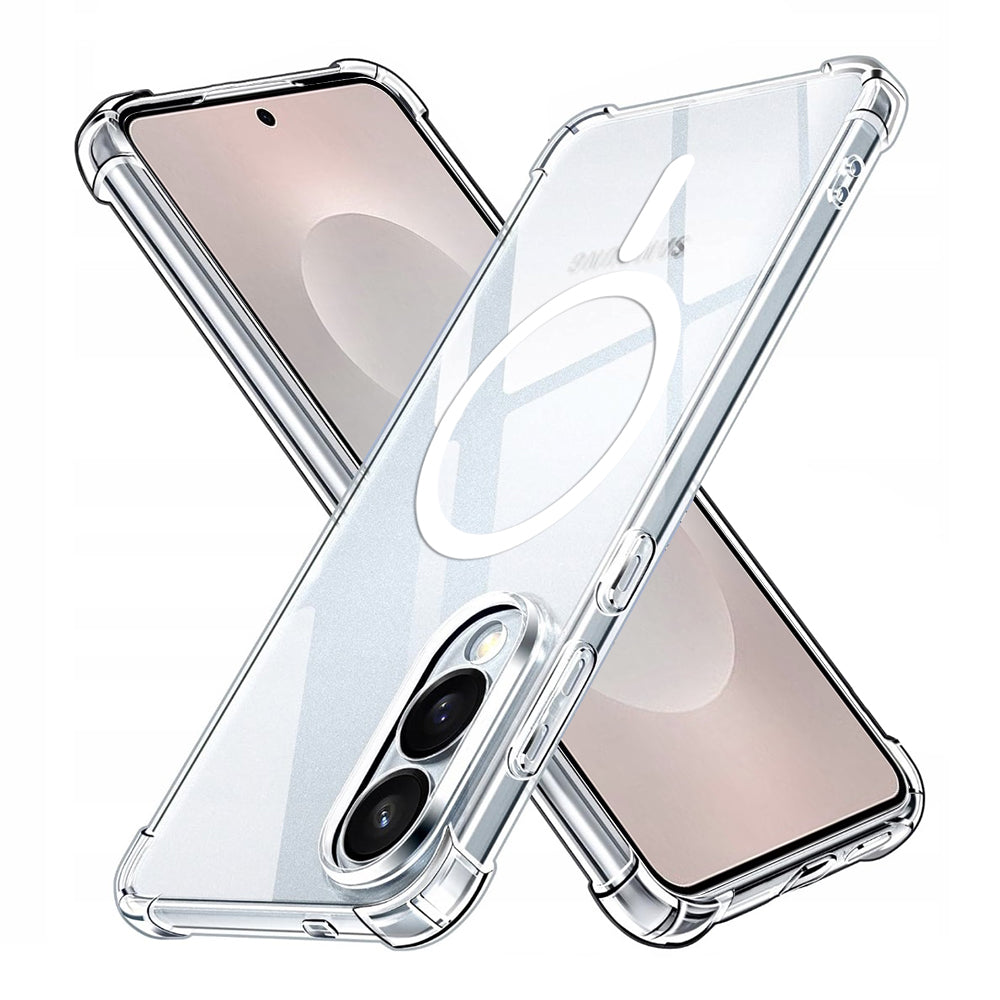 Custodia MagSafe per Samsung Galaxy S25 Edge S937, Techsuit, Antiurto, Trasparente
