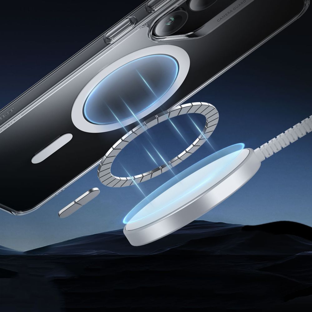 Custodia MagSafe per Samsung Galaxy S25+ S936, ESR, Classic Hybrid, Trasparente