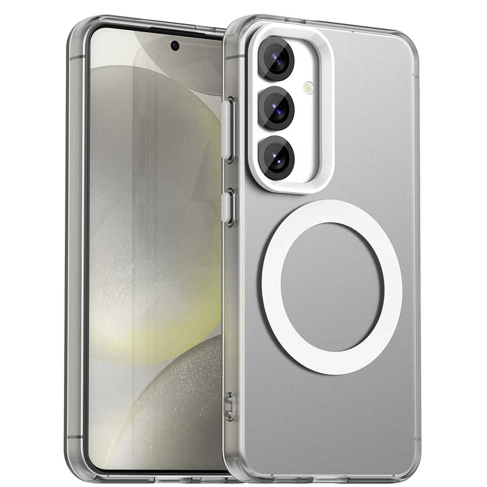 Custodia MagSafe per Samsung Galaxy S25+ S936 / S24+ S926, Techsuit, CandyCase, Bianca