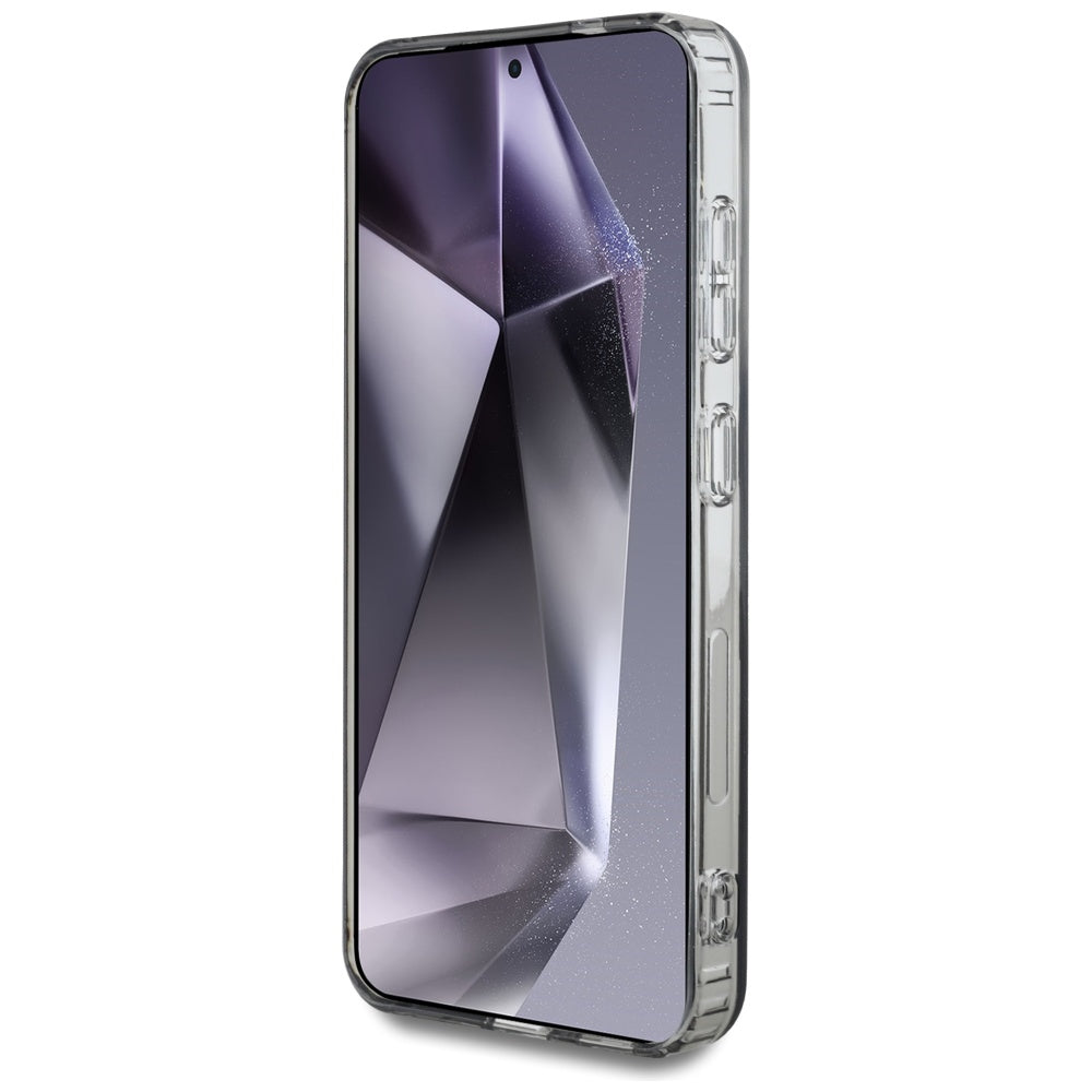 Custodia MagSafe per Samsung Galaxy S25 S931, Guess, IML Glitter Circle, Nera