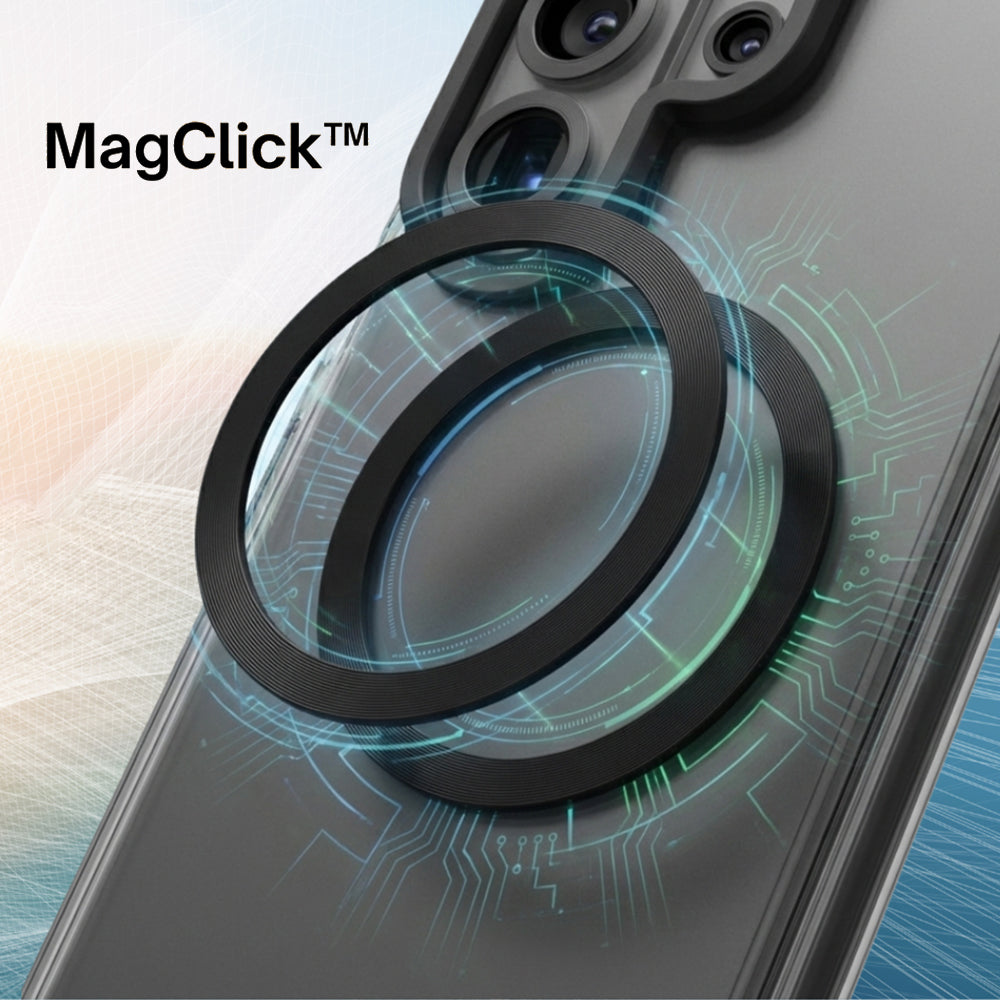 Custodia MagSafe per Samsung Galaxy S25 S931, UNIQ, Combat MagClick, Nera