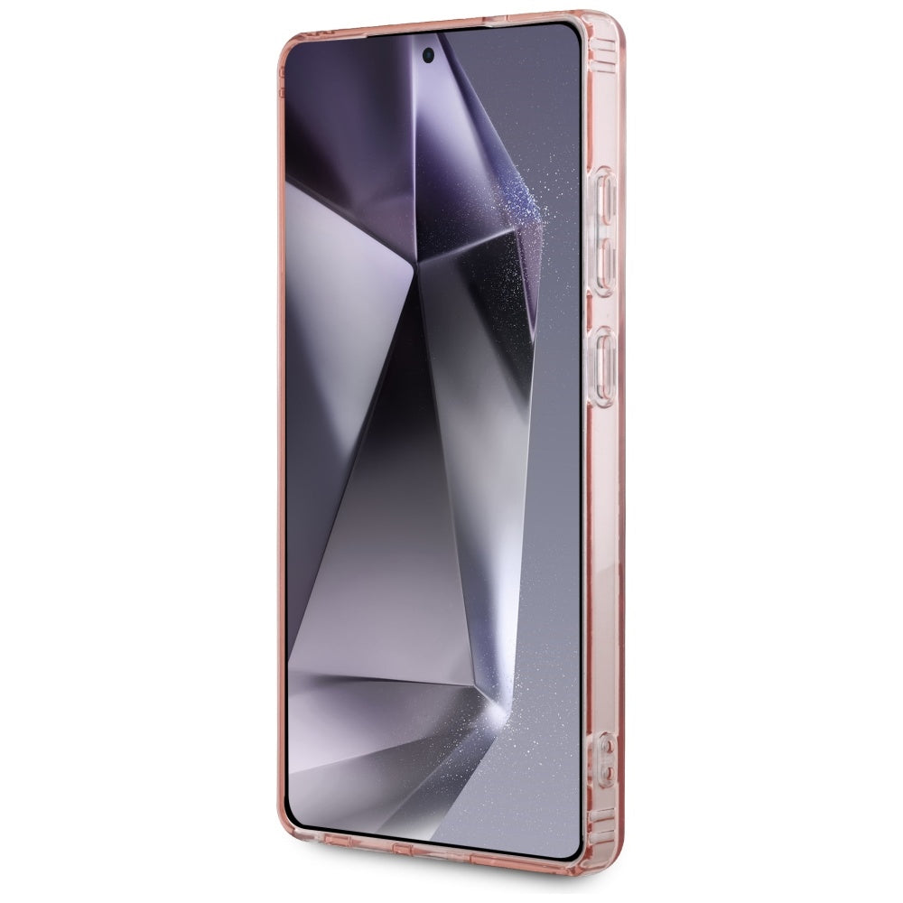 Custodia MagSafe per Samsung Galaxy S25 Ultra S938, Guess, IML Rhinestone, Rosa