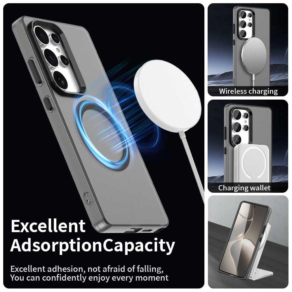 Custodia MagSafe per Samsung Galaxy S25 Ultra S938, Techsuit, CandyCase, Nera