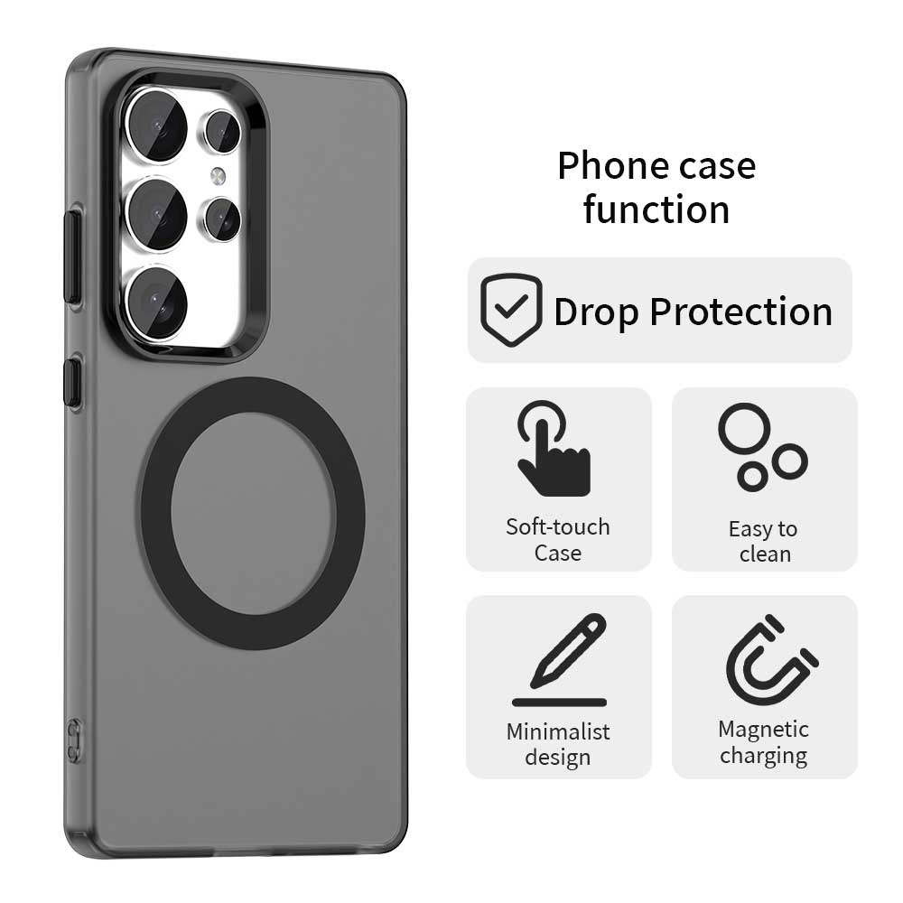 Custodia MagSafe per Samsung Galaxy S25 Ultra S938, Techsuit, CandyCase, Nera