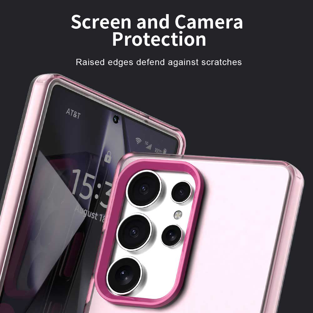 Custodia MagSafe per Samsung Galaxy S25 Ultra S938, Techsuit, CandyCase, Rosa