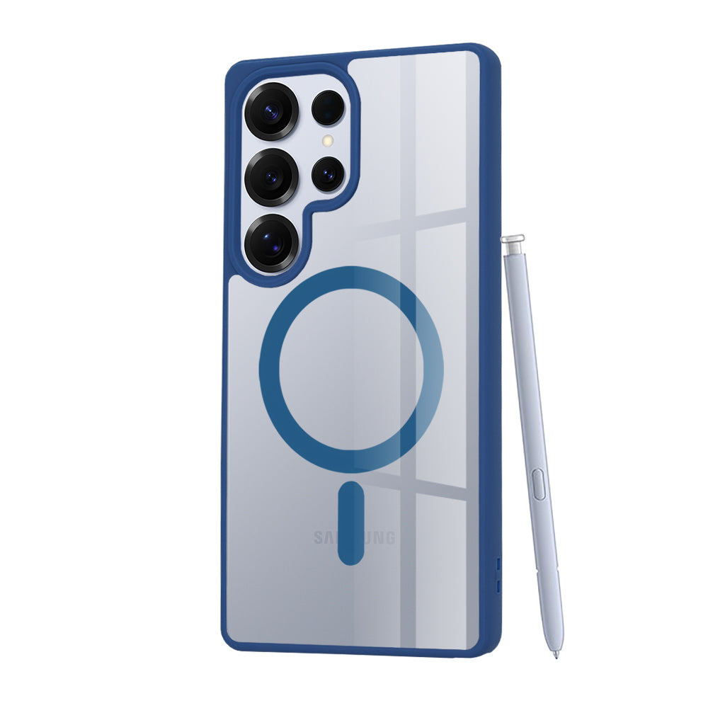 Custodia MagSafe per Samsung Galaxy S25 Ultra S938, Techsuit, Pro, Blu