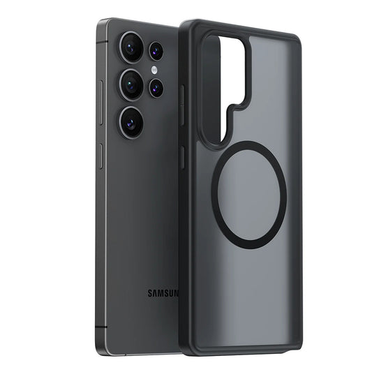 Custodia MagSafe per Samsung Galaxy S25 Ultra S938, Torras, Guardian, Nera
