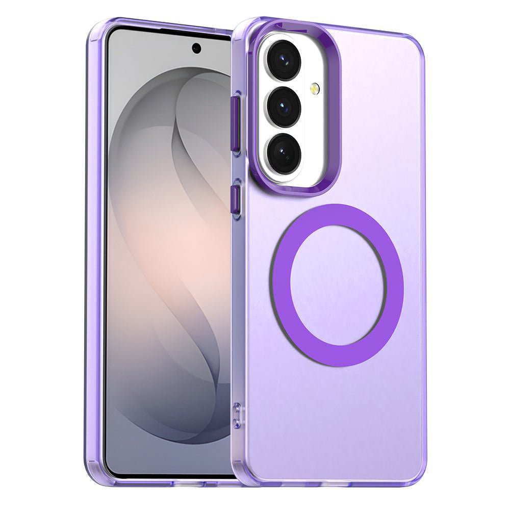 Custodia MagSafe per Samsung Galaxy S26 FE S741, Techsuit, CandyCase, Viola