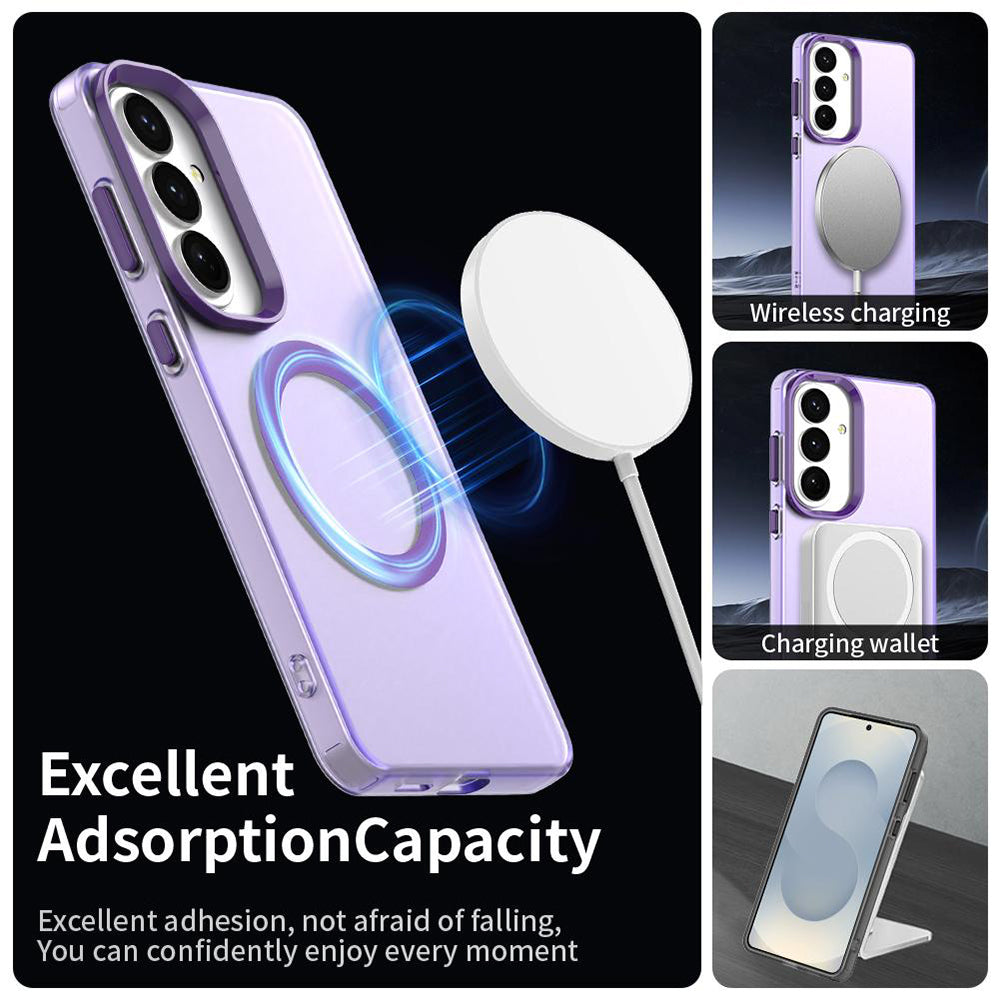 Custodia MagSafe per Samsung Galaxy S26 FE S741, Techsuit, CandyCase, Viola