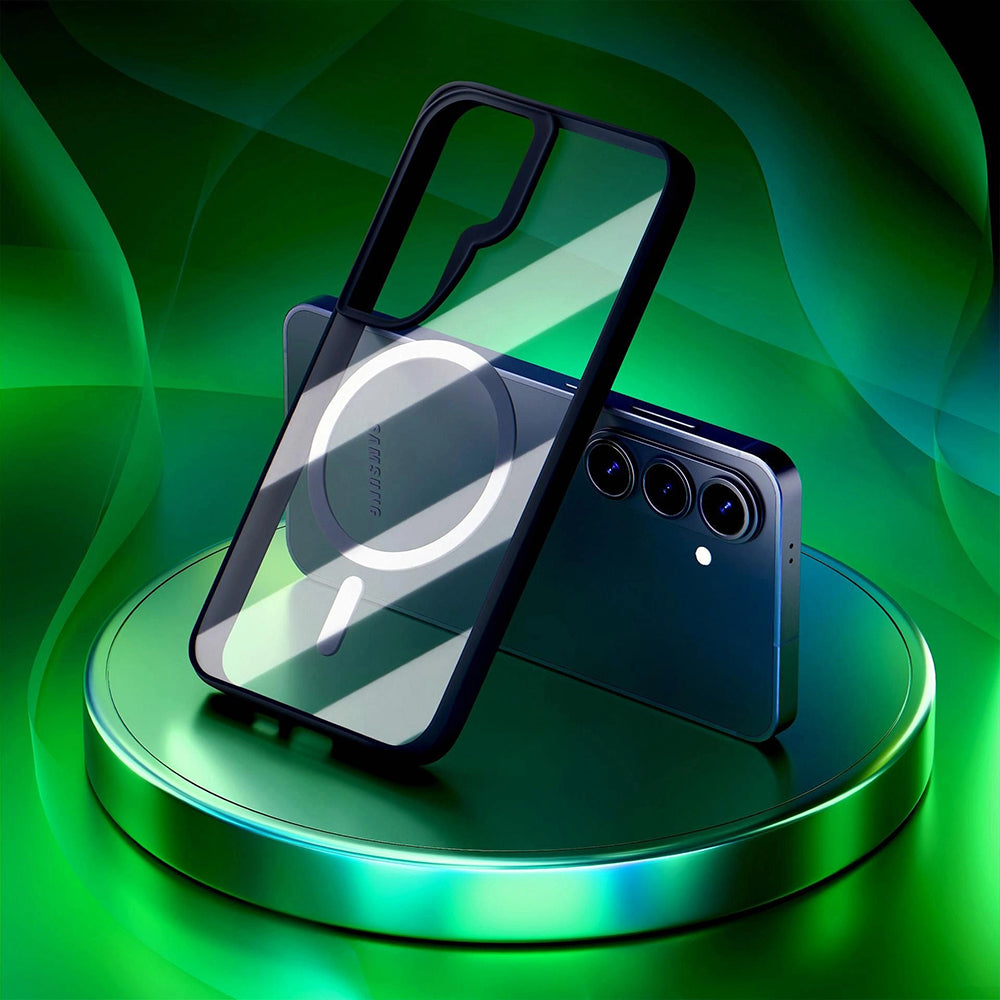 Custodia MagSafe per Samsung Galaxy S26 Plus, 3MK, Satin Armor, Trasparente