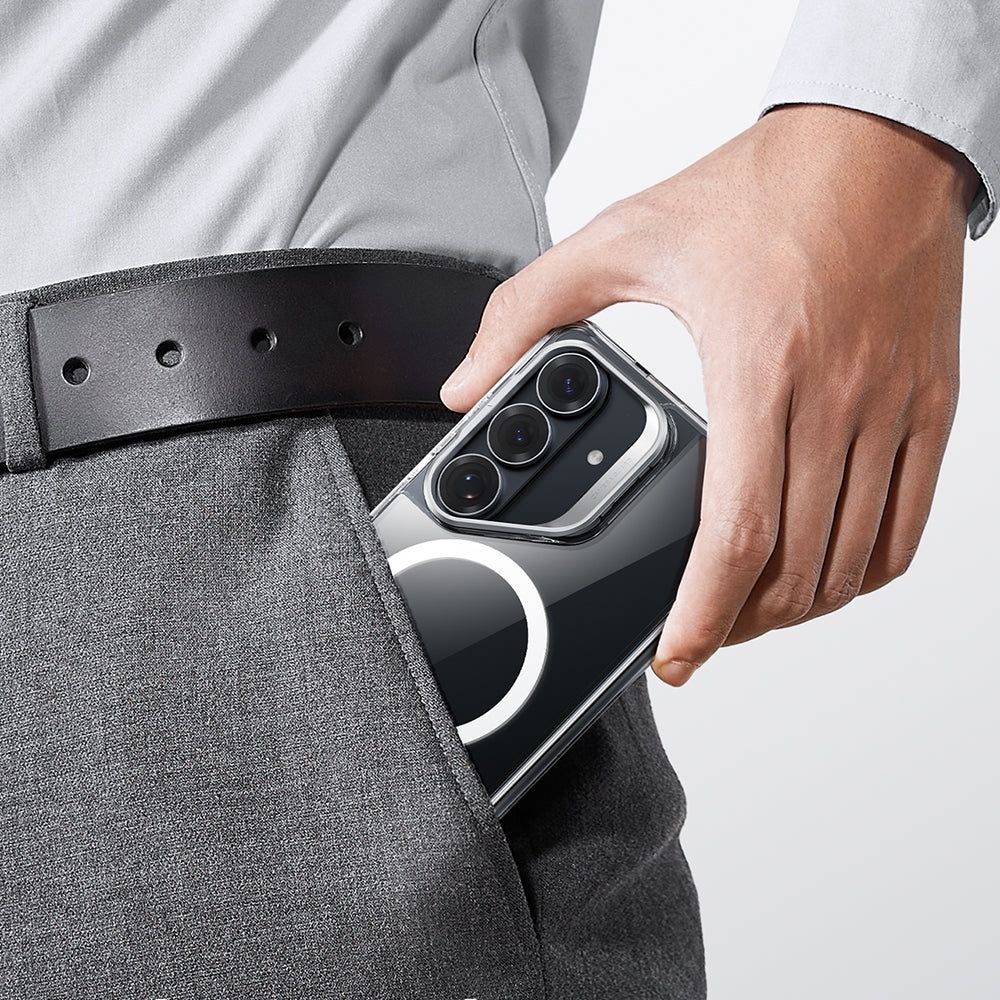 Custodia MagSafe per Samsung Galaxy S26 Plus S947, ESR, Classic Hybrid Kickstand, Trasparente