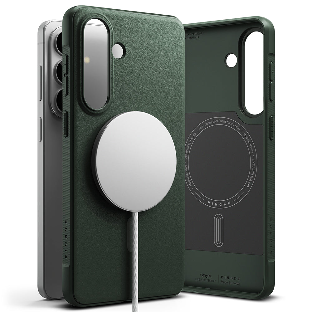 Custodia MagSafe per Samsung Galaxy S26 Plus S947, Ringke, Onyx, Verde Scuro