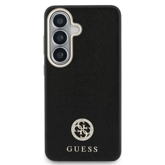 Custodia MagSafe per Samsung Galaxy S26 Plus S947, Guess, Rhinestone Round Logo, Nera