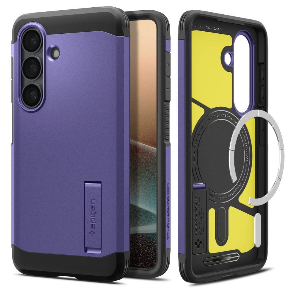Custodia MagSafe per Samsung Galaxy S26 Plus S947, Spigen, Tough Armor, Viola ACS11215