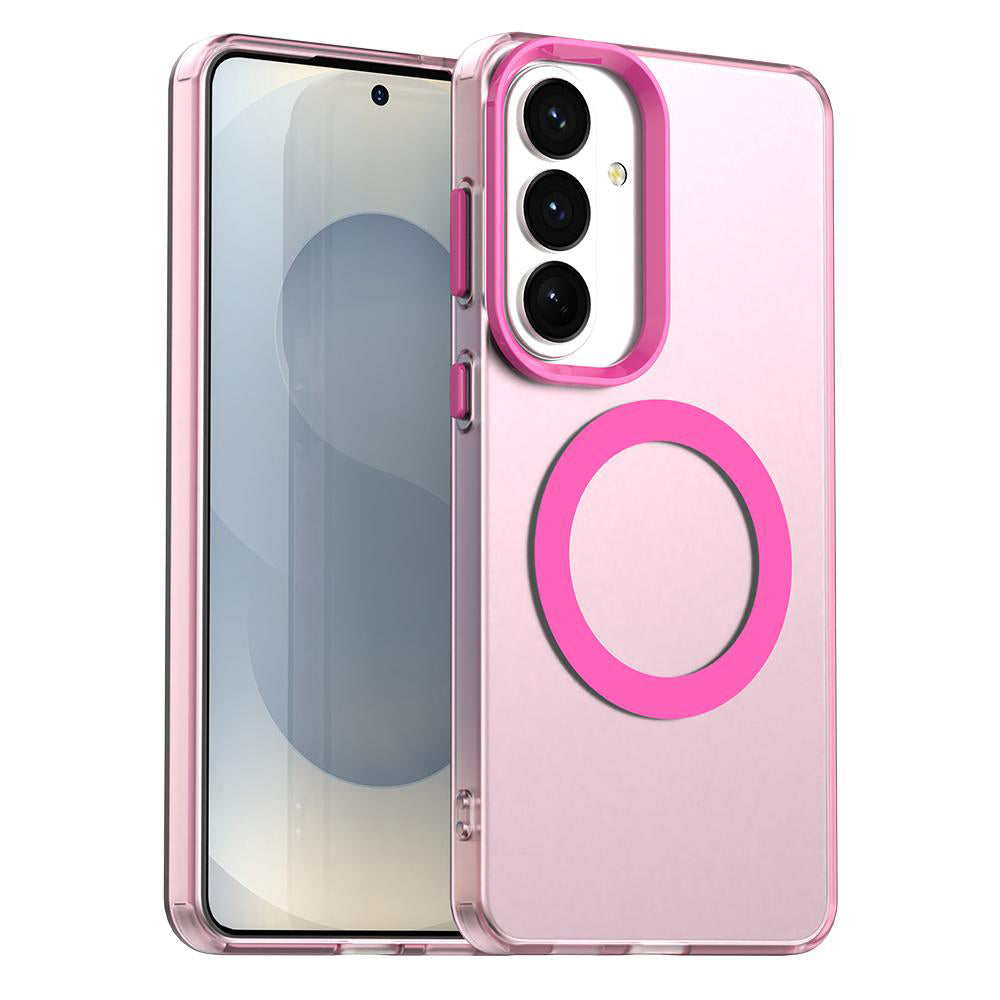 Custodia MagSafe per Samsung Galaxy S26 Plus S947, Techsuit, CandyCase, Rosa