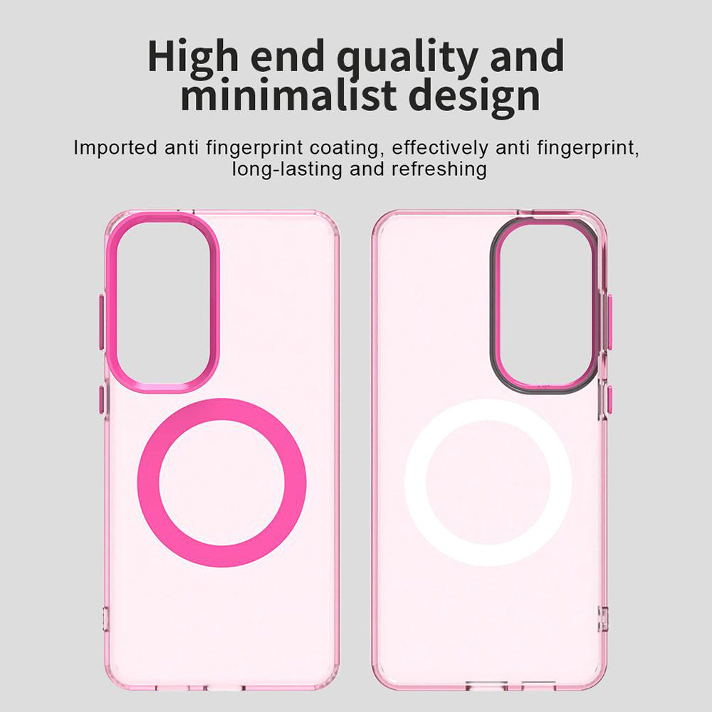 Custodia MagSafe per Samsung Galaxy S26 Plus S947, Techsuit, CandyCase, Rosa
