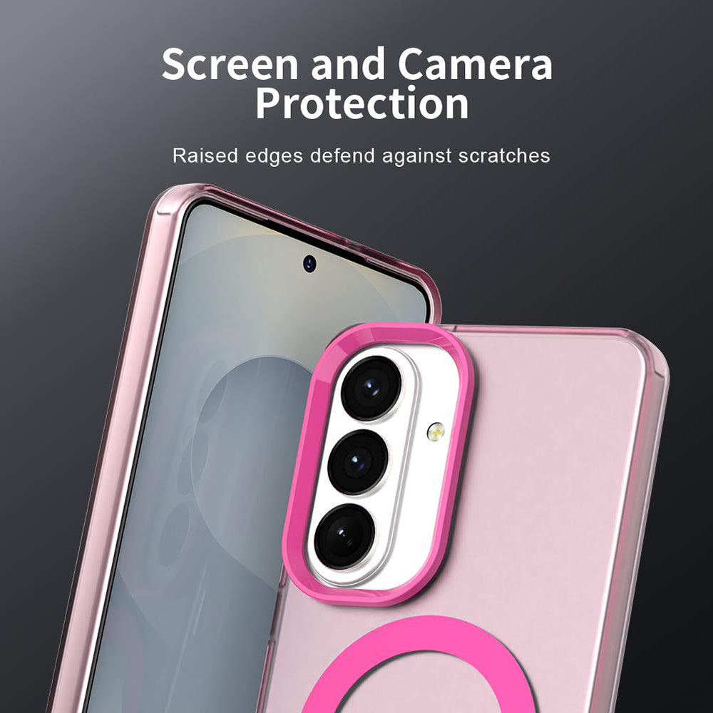 Custodia MagSafe per Samsung Galaxy S26 Plus S947, Techsuit, CandyCase, Rosa